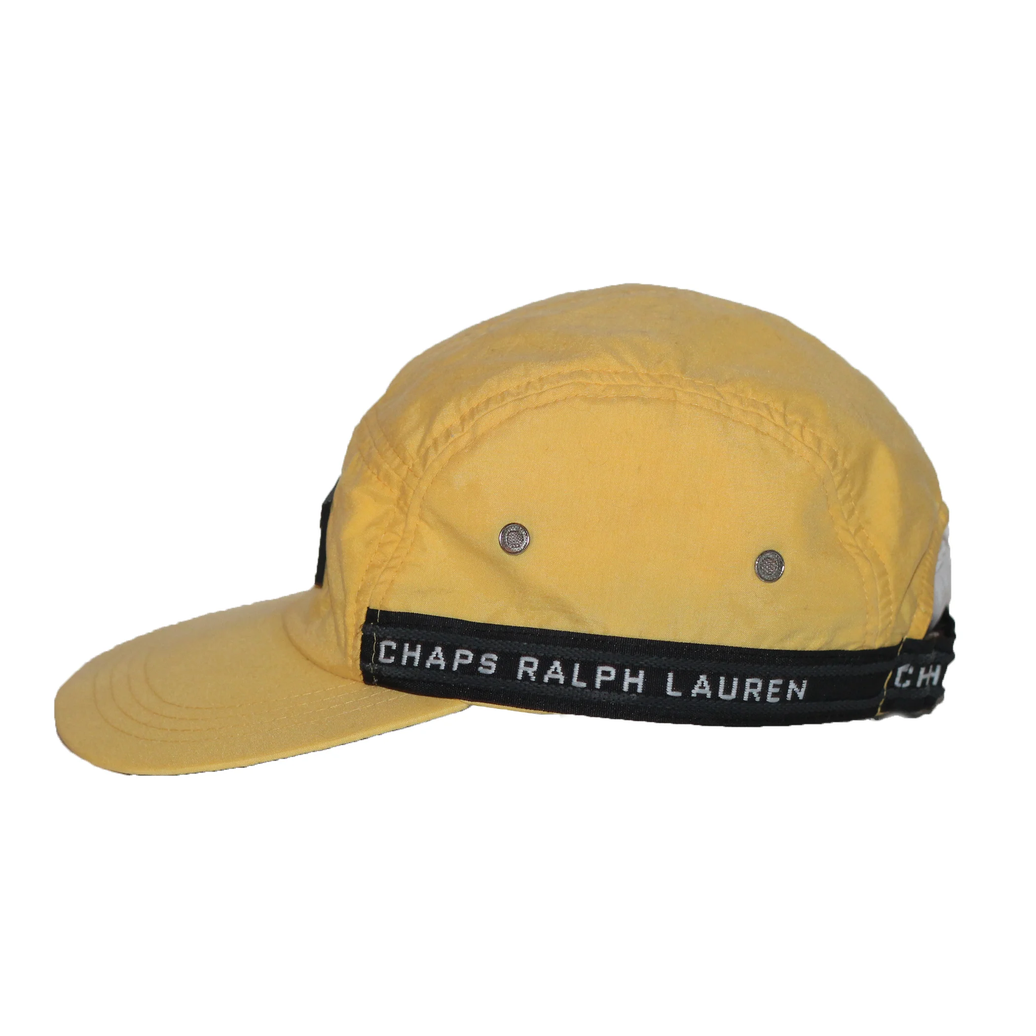 Vintage Chaps Ralph Lauren Logo Trim 5 Panel Strap Back — RootsBK